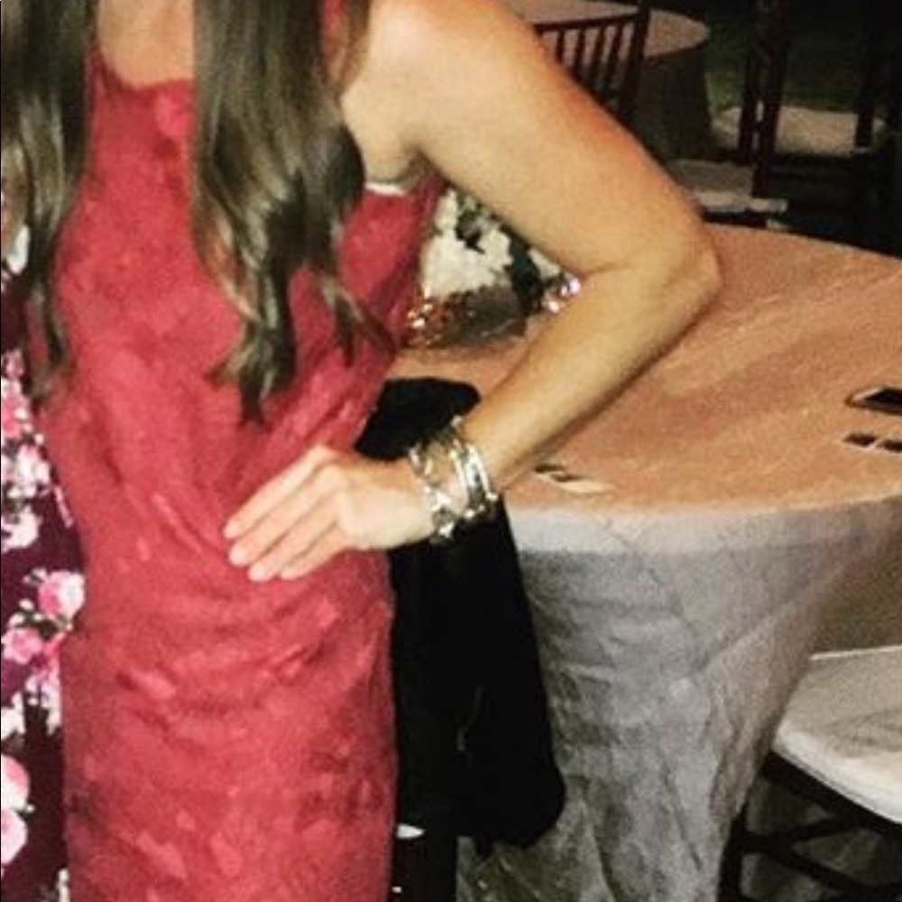 Mauve Dress with lace detail